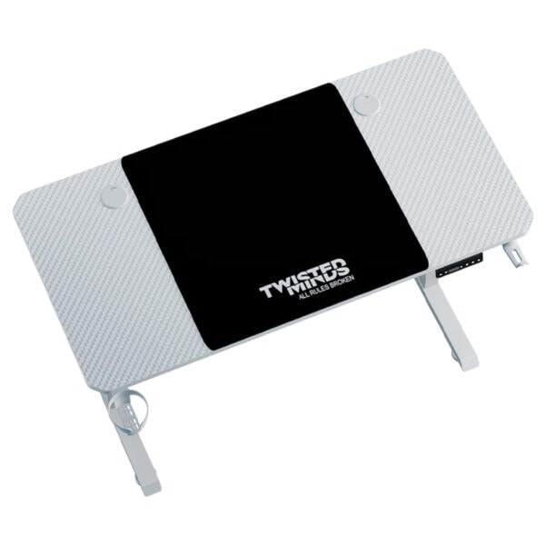 Twisted Minds Tm Paradox120 W Elektrikli Yukseklik Ayarli 120x60 Beyaz Oyuncu Masasi Fc4