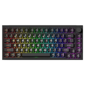 Akko 5075 V5 He Black Z Caps U Prism Manyetik Switch 8k Hz Hall Effect Hotswap Argb Kablosuz Ingilizce Gaming Klavye Fc1