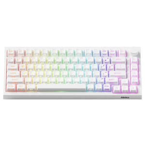 Akko 5075 V5 He White Z Caps U Prism Manyetik Switch 8k Hz Hall Effect Hotswap Argb Kablosuz Ingilizce Gaming Klavye Fc2