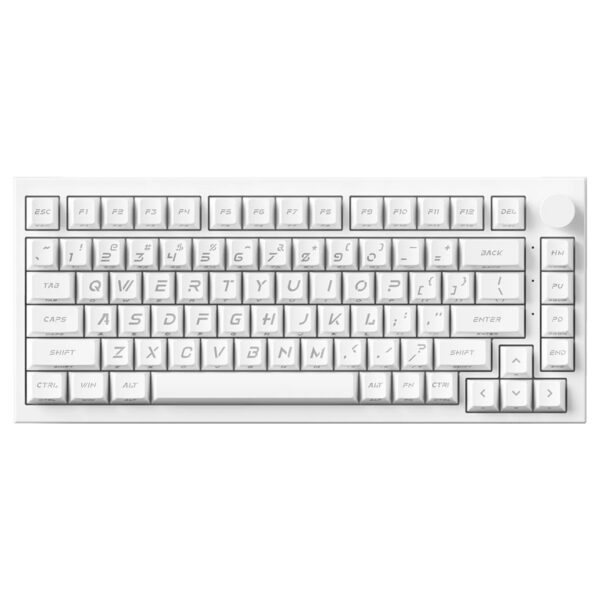 Akko 5075 V5 He White Z Caps U Prism Manyetik Switch 8k Hz Hall Effect Hotswap Argb Kablosuz Ingilizce Gaming Klavye Fc3