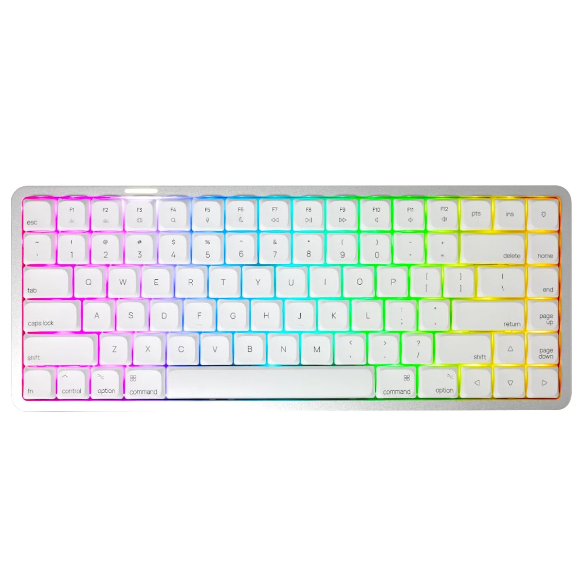Akko Air 01 Low Profile Cloudy White U Kailh Cloud Switch Hotswap Rgb Kablosuz Ingilizce Mekanik Gaming Klavye Fc1