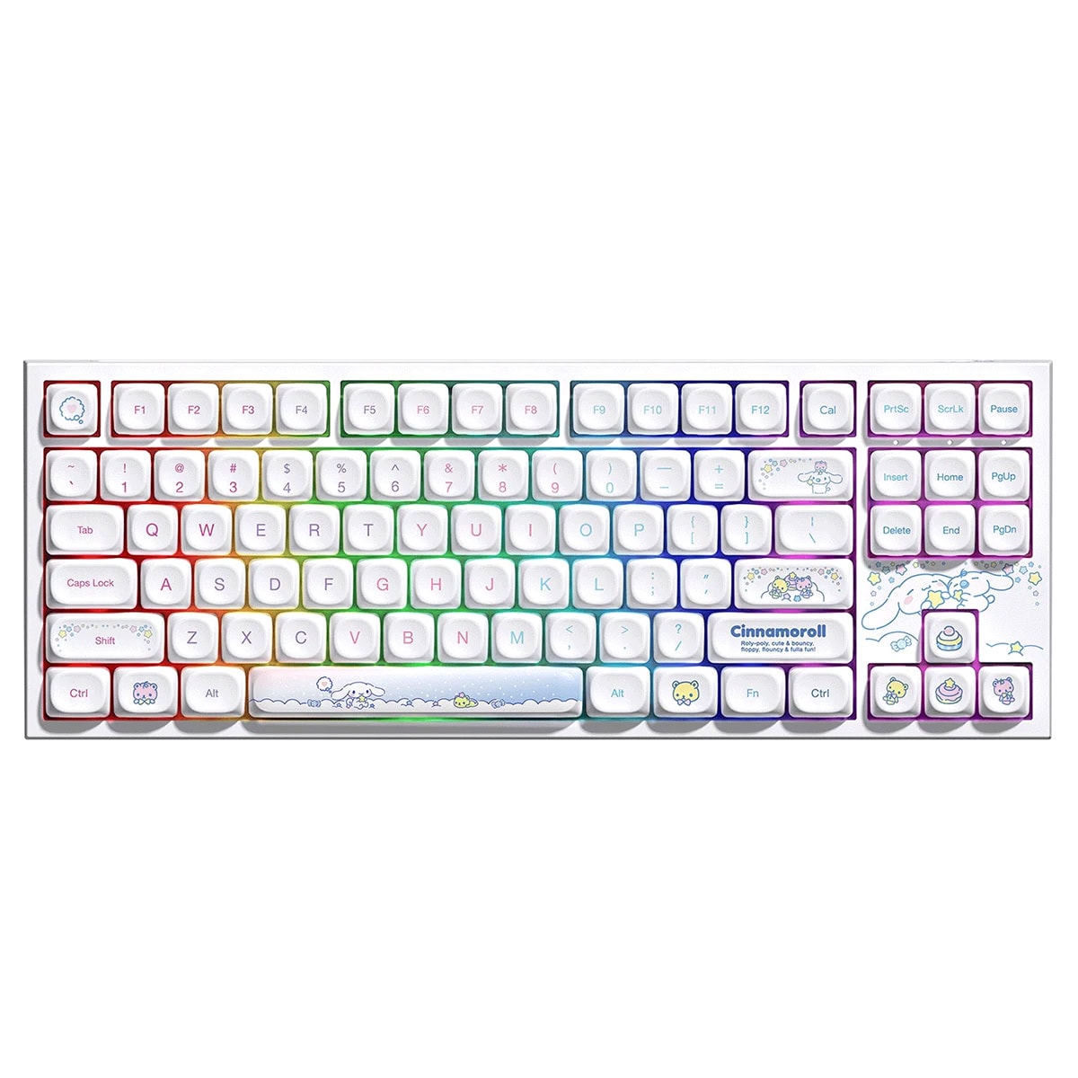 Akko Cinnamoroll 5087 V5 Tkl V3 Piano Pro Switch Hotswap Argb Kablosuz Ingilizce Mekanik Gaming Klavye Fc1