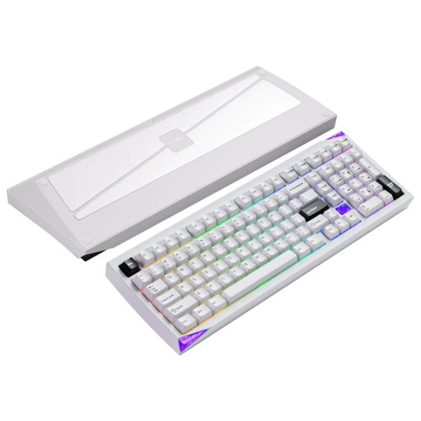 Akko Mineral 02 Via Black On White Stellar Rose Switch Hotswap Rgb Kablosuz Ingilizce Mekanik Gaming Klavye Fc9