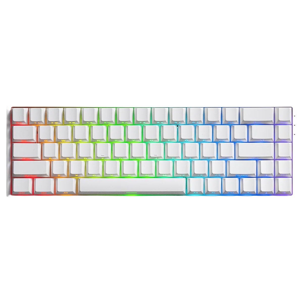 Akko Monsgeek Fun68 He White E Glare Manyetik Switch 8k Hz Hall Effect Hotswap Rgb Kablosuz Ingilizce Gaming Klavye Fc1