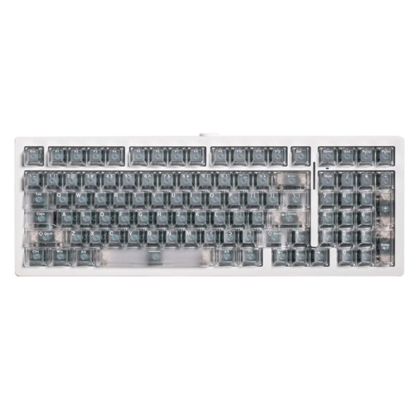 Akko Monsgeek M2 V5 He White Transparent Astroaim Manyetik Switch 8k Hz Hall Effect Hotswap Rgb Kablosuz Ingilizce Gaming Klavye Fc2
