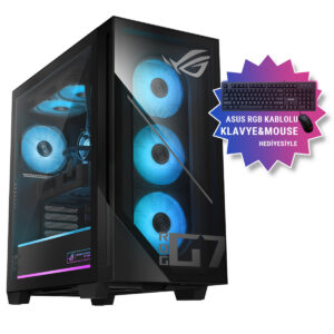 Asus Rog G700 Gm700tz R9800x1780 Gaming Amd Ryzen 7 9800x3d Geforce Rtx 5070 Prime 12gb Gddr7 16gb Ddr5 1tb Ssd Freedos Gaming Masaustu Bilgisayar Fc1