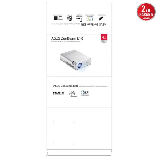 Asus Zenbeam E1r Mini Wvga 200 Led Lümen Dahili Bataryalı Taşınabilir Led Projeksiyon Cihazı 11