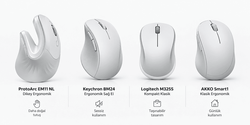 En Konforlu Mouse Türleri Uzun Süreli Kullanım İçin Hangisi Daha İyi H2