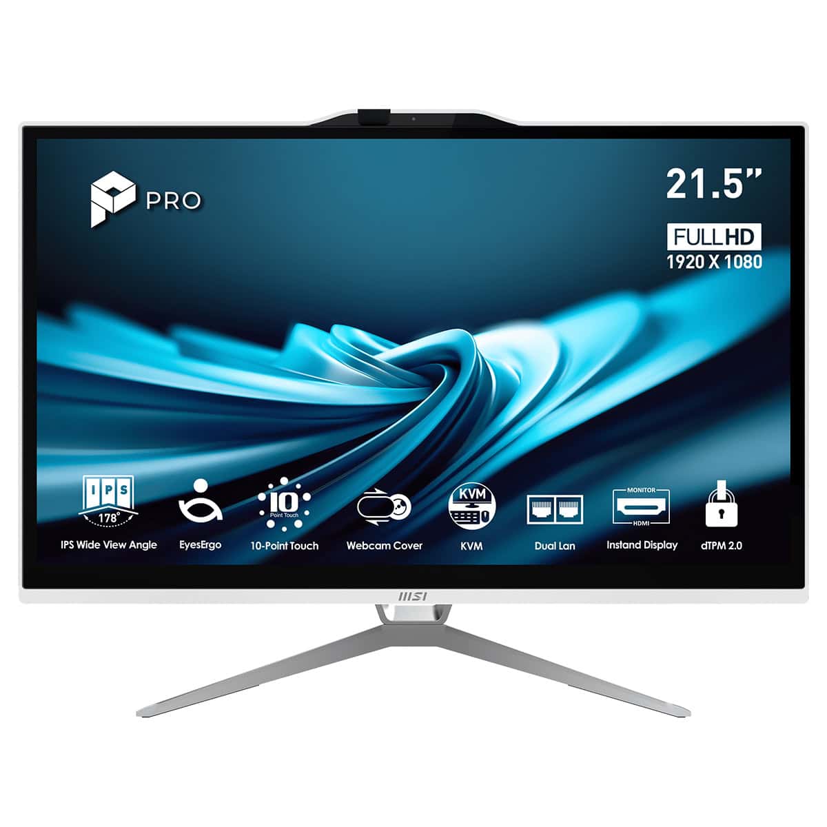 Msi Pro Ap222t 14ma 614eu Intel Core I3 14100 8gb Ddr5 512gb Ssd 21 5 Inc Full Hd W11 Home Dokunmatik Beyaz All In One Bilgisayar Fc1
