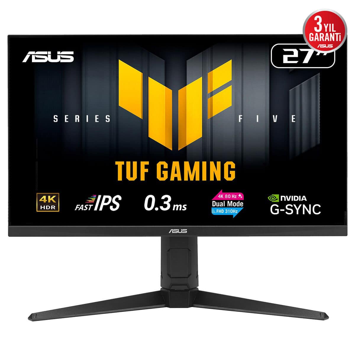 Asus Tuf Gaming Vg27uqel5a 27 Inç 75hz 4k Uhd 0.3ms 300hz Full Hd Dual Mode Adaptive Sync Fast Ips Gaming Monitör 2