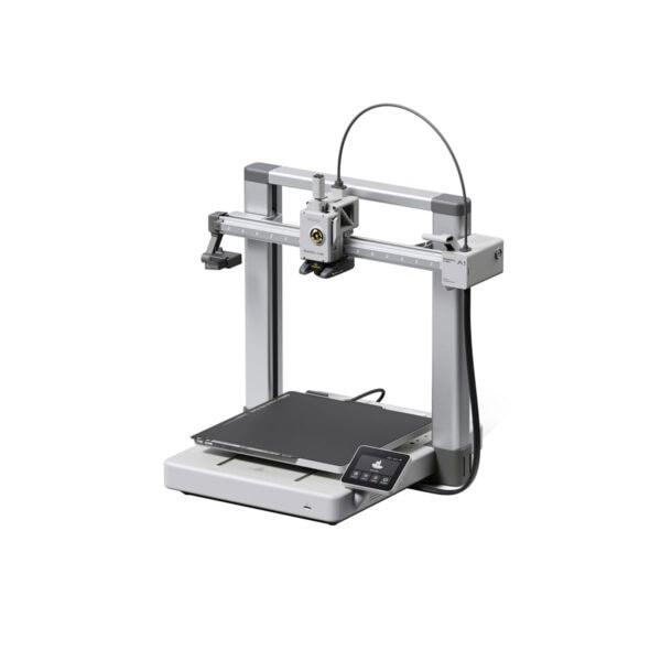 Bambu Lab A1 Combo AMS Lite 3D yazıcı, yüksek hassasiyetli yatay ve dikey eksenlerle metal çerçeve yapılandırmasıyla masaüstü profesyonel yazıcı.