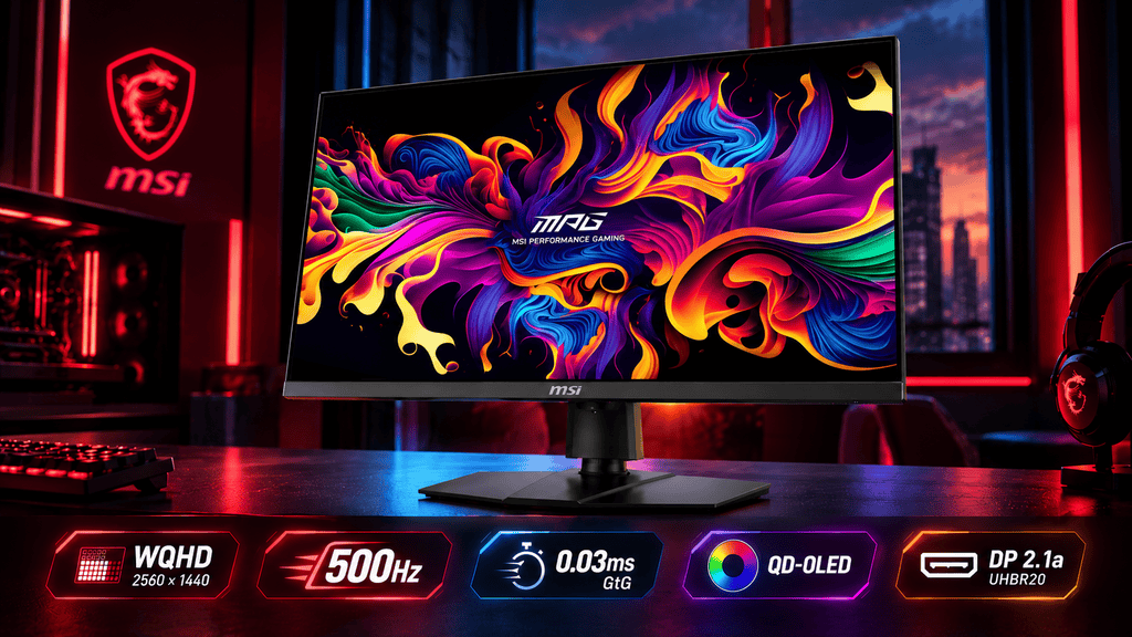MSI MPG 271QR QD-OLED X50: 500Hz QD-OLED Panel ve DisplayPort 2.1a ile – görsel 6