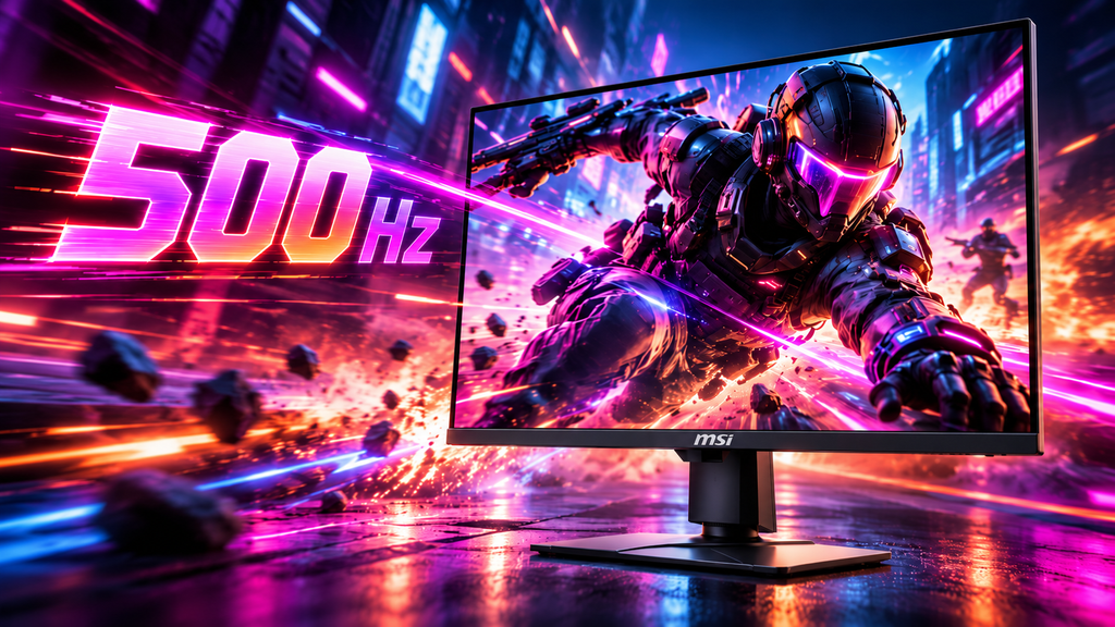 MSI MPG 271QR QD-OLED X50: 500Hz QD-OLED Panel ve DisplayPort 2.1a ile – 500Hz Yenileme Hızı ile Daha Akıcı Oyun Deneyimi