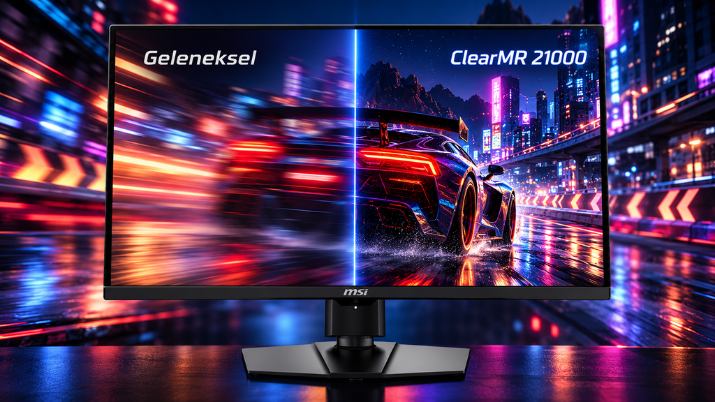 MSI MPG 271QR QD-OLED X50: 500Hz QD-OLED Panel ve DisplayPort 2.1a ile – ClearMR 21000 ile Hareket Netliği