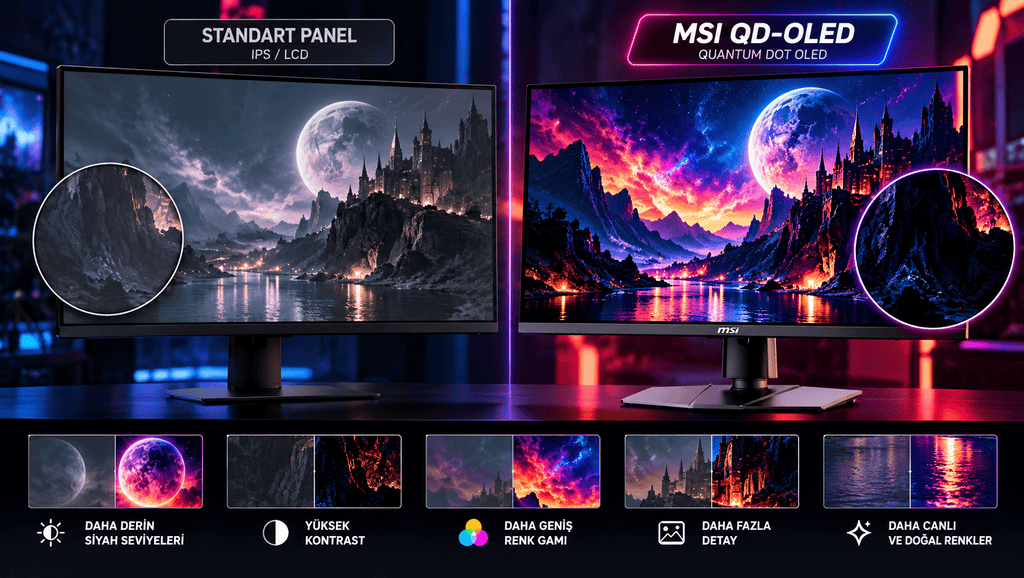 MSI MPG 272URX QD-OLED: 4K 240Hz, QD-OLED Panel ve DisplayPort 2.1a – görsel 2