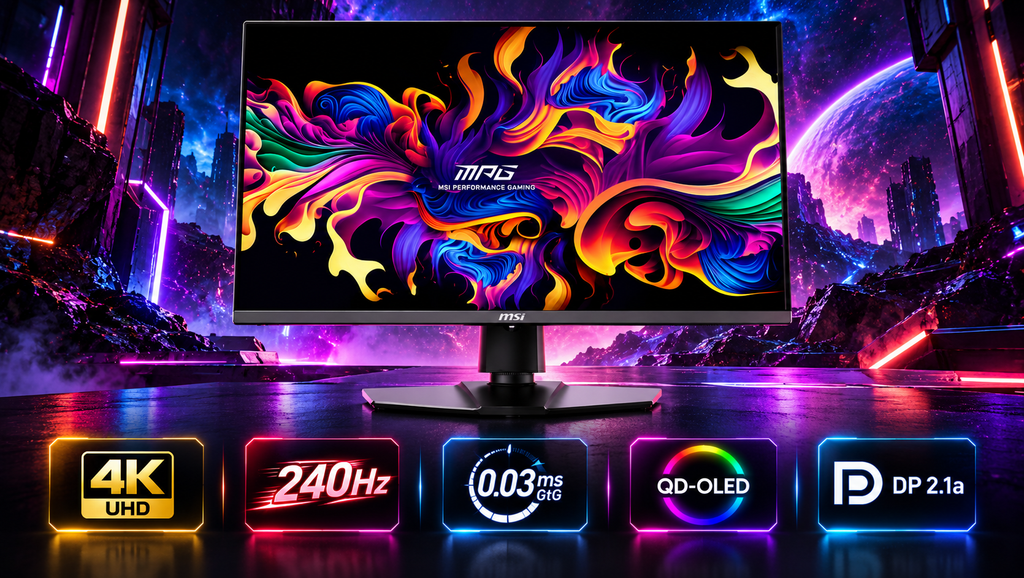 MSI MPG 272URX QD-OLED: 4K 240Hz, QD-OLED Panel ve DisplayPort 2.1a – görsel 4