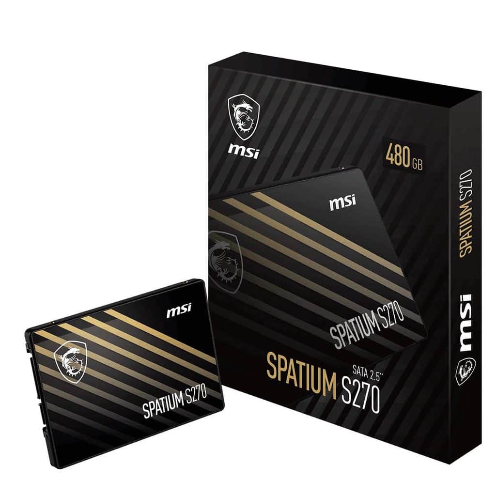SSD Satın Alma Rehberi 2026: Laptop İçin Doğru SSD Nasıl Seçilir? – 1. MSI SPATIUM S270 480GB – SATA Bağlantılı Laptoplar İçin